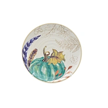 Autumn Pumpkin Plate, Harvest Pumpkin Dinner Plate, Pumpkin Fall Serving Plate